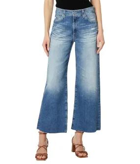 AG Jeans Saige High Rise Straight Wide Leg Jean in 17 Years Wilshire