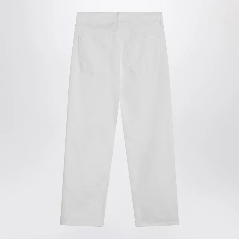 Agolde White Jeans In Regenerated Denim