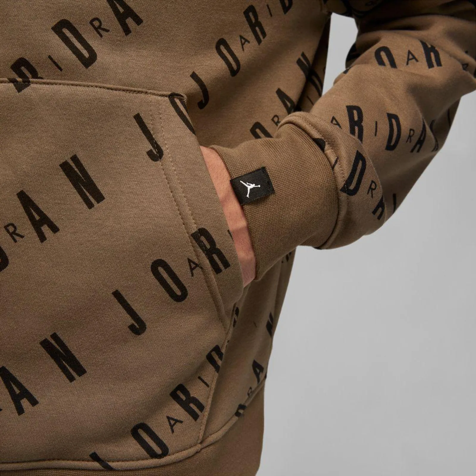 Air Jordan Essentials Multi Logo Fleece Hoodie ''Palomino''