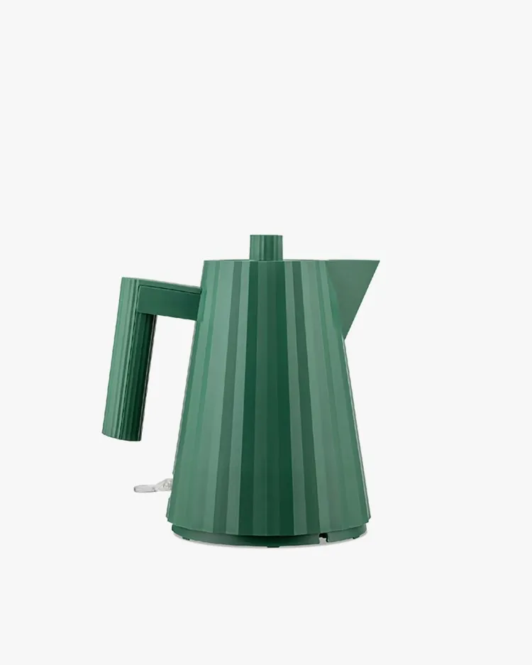 Alessi Electric Kettle Plissé 100 Cl Green