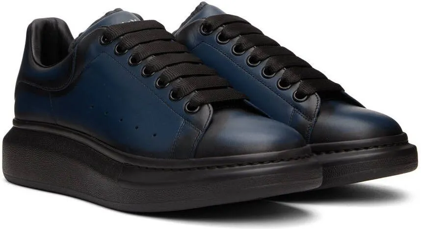 Alexander McQueen Black & Blue Oversized Sneakers