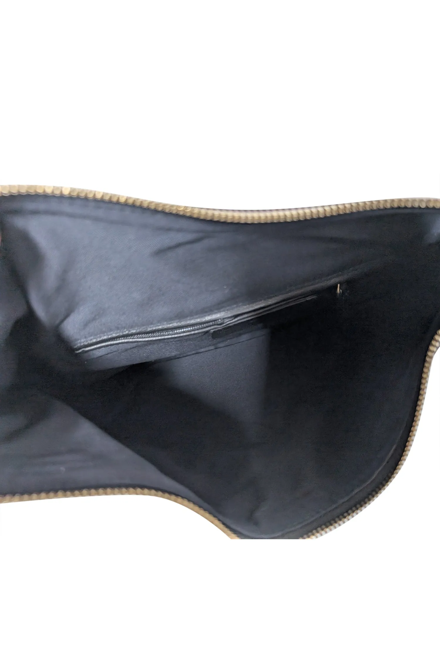 Alexander McQueen - Black w/ Red & Blue Floral Print Satin Manta Clutch Bag