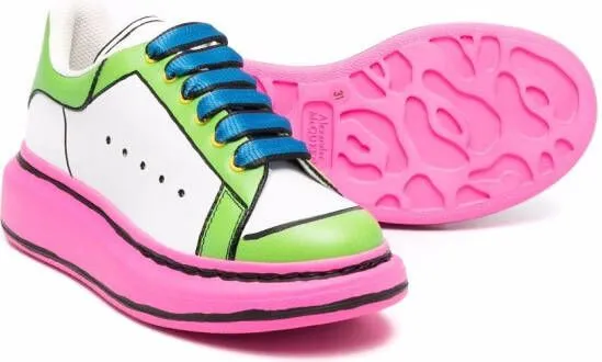 Alexander McQueen Kids colour-block low-top sneakers White