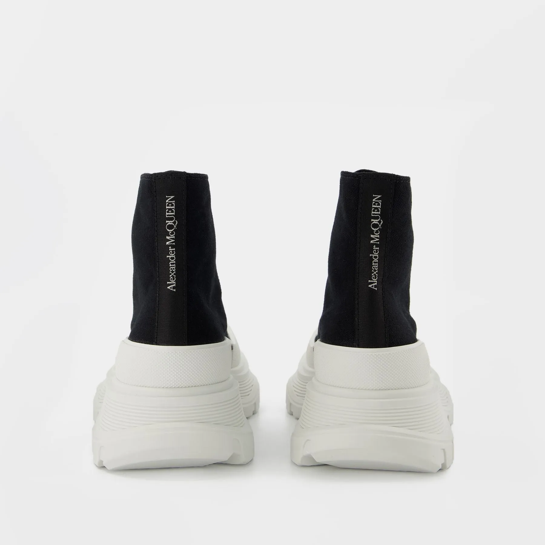 Alexander McQueen  Tread Sneakers - Alexander Mcqueen -  Black/White - Leather