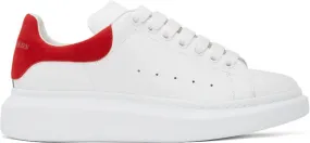 Alexander McQueen White & Red Oversized Sneakers