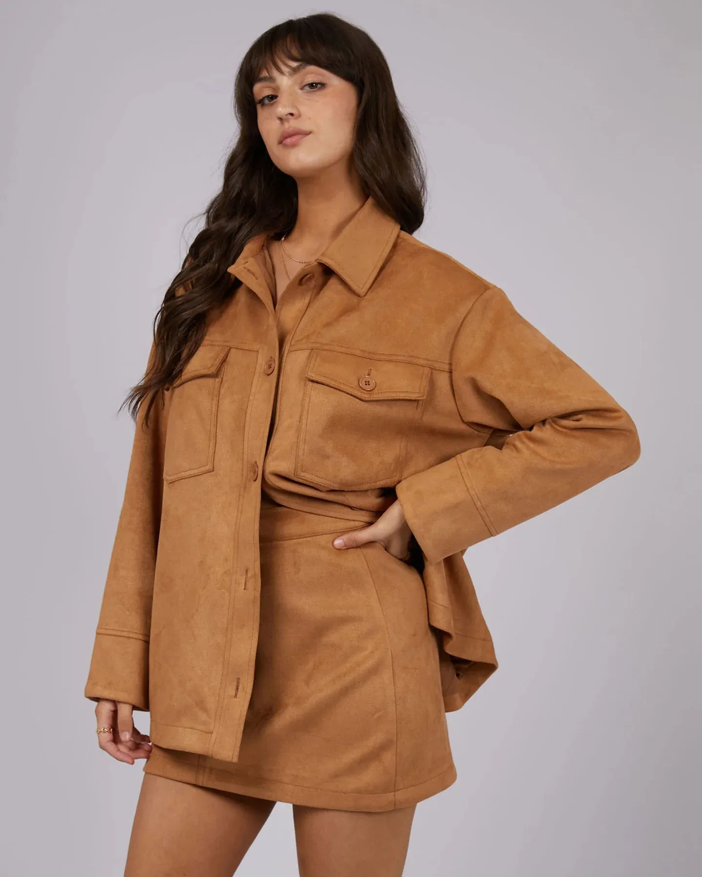 All About Eve Dallas Suede Jacket