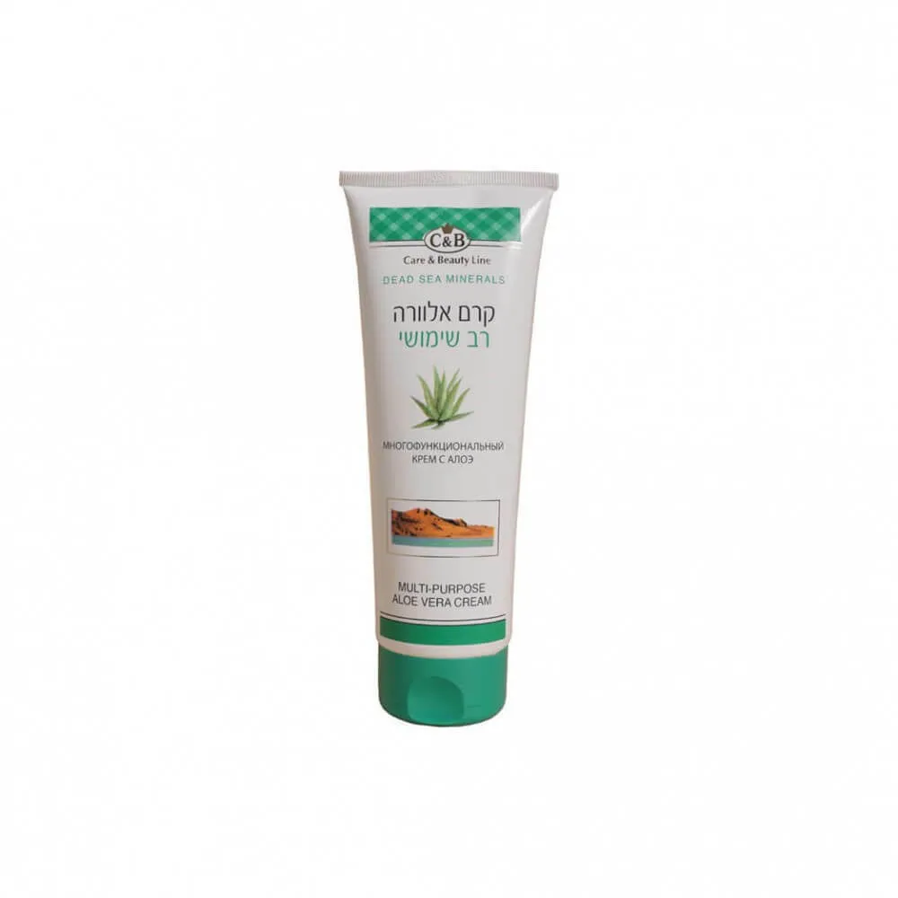 Aloe Vera Multi-Purpose Body Cream Moisturizes by Dead Sea Minerals C&B 250ml