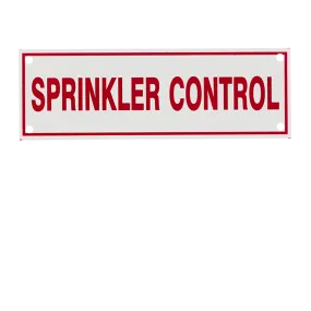 Aluminum Signs - Sprinkler Drain - 6" x 2"