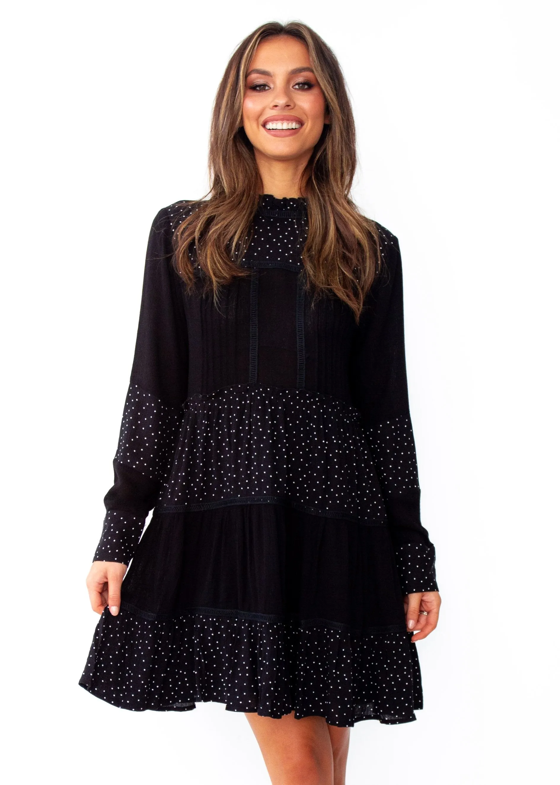 Amalia Tunic Dress - Black Spot