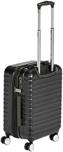 AmazonBasics Premium Hardside Spinner Luggage with Built-In TSA Lock - 20-Inch Carry-on, Black