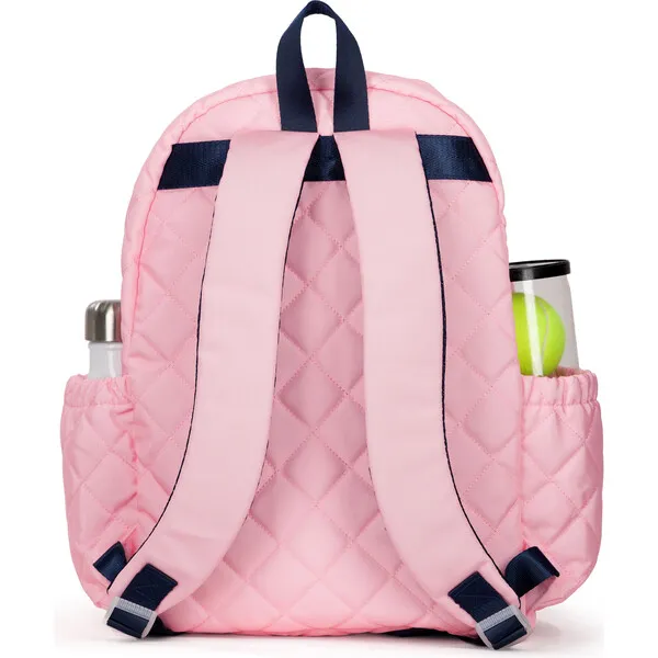 Ame & Lulu Big Love Tennis Backpack, Quilted Blush