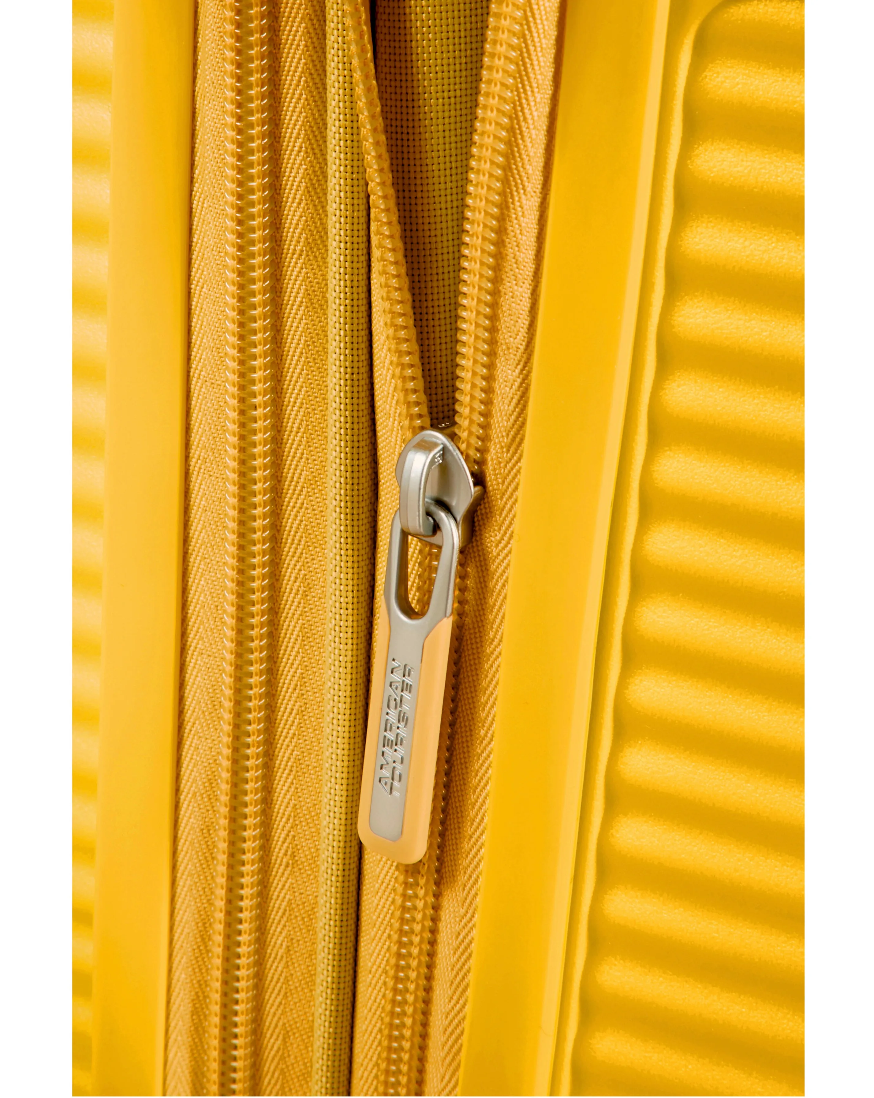 American Tourister Soundbox Spinner 67cm Medium Suitcase Golden Yellow | Simply Be