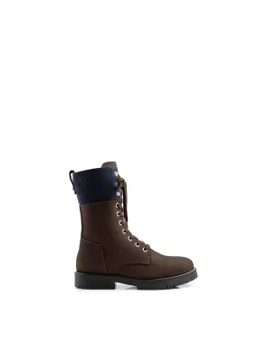 Anglesey       20% Off   |   Save £65  chocolate & navy Combat Boots