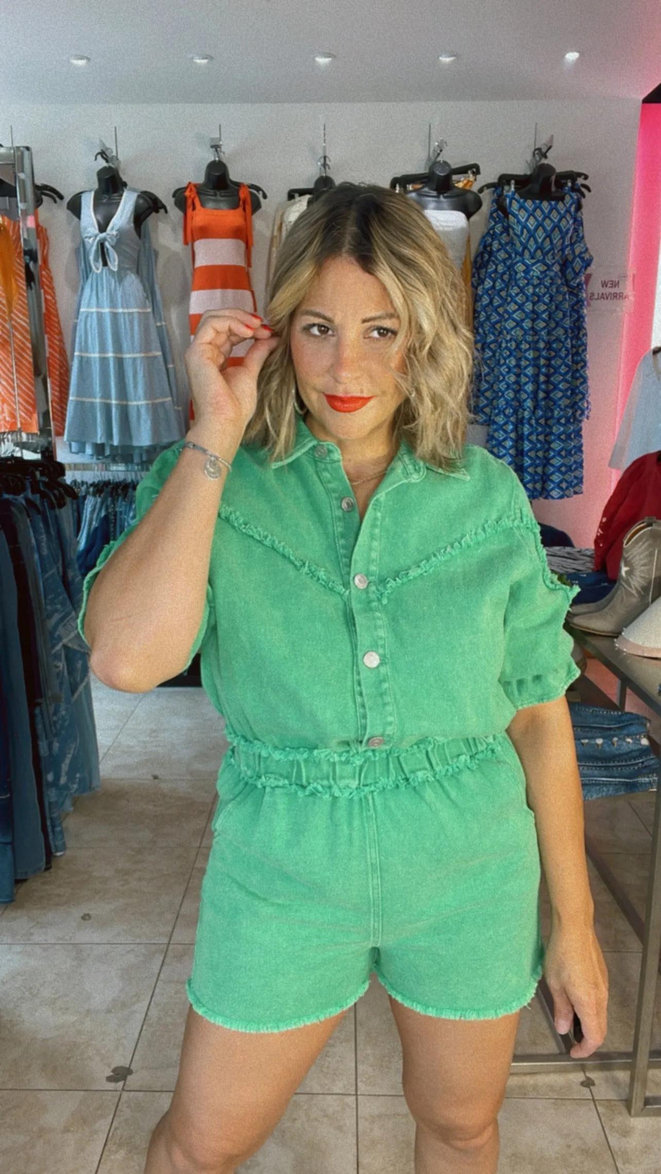 Anita Green Romper