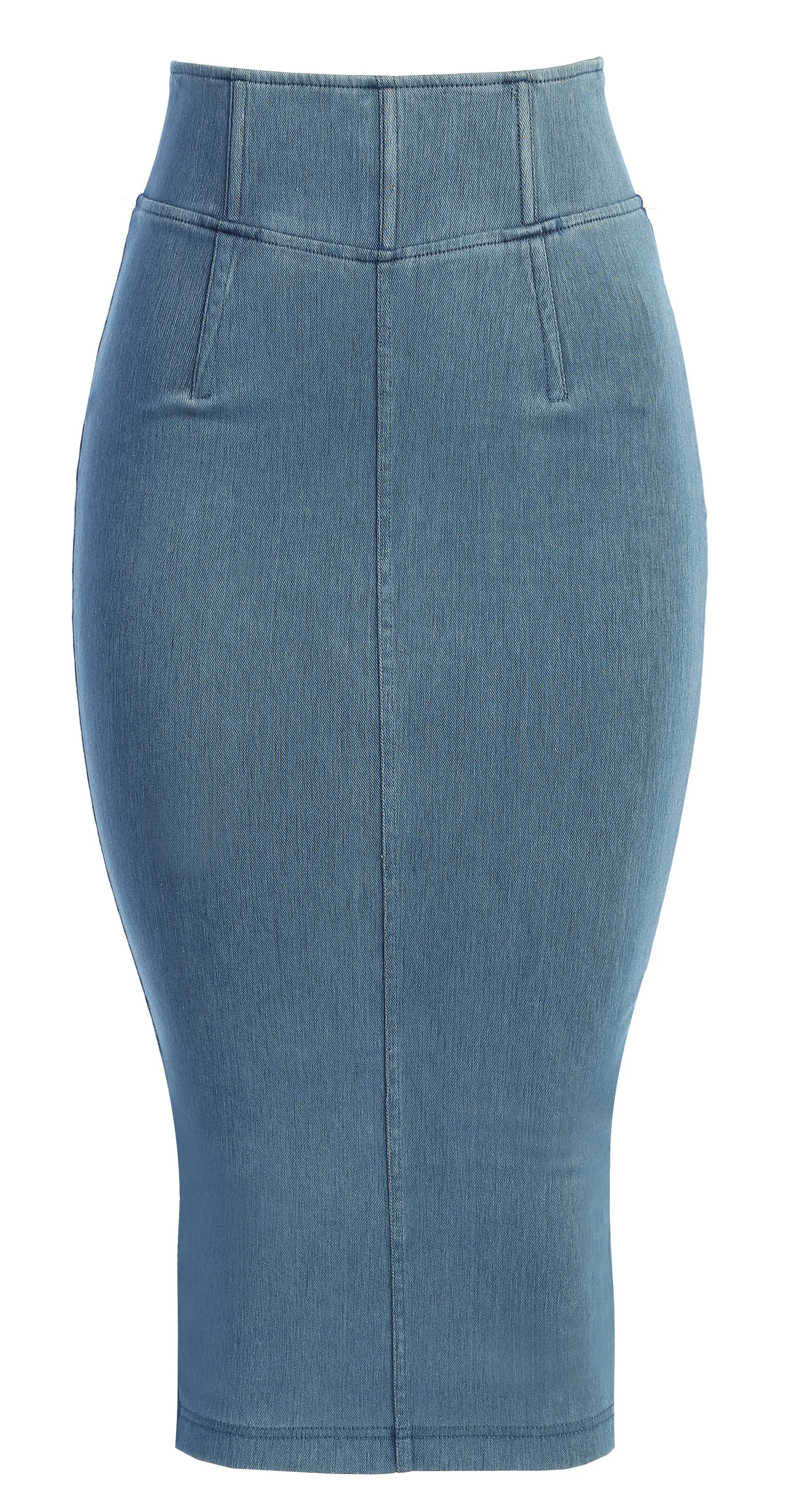 ANITA LONG DENIM SKIRT