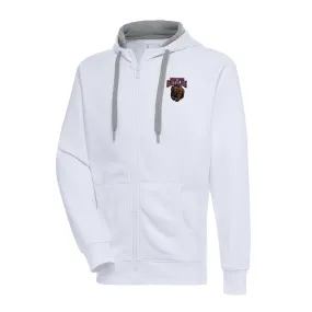 Antigua Montana Grizzlies White Big & Tall Victory Full-Zip Hoodie Jacket