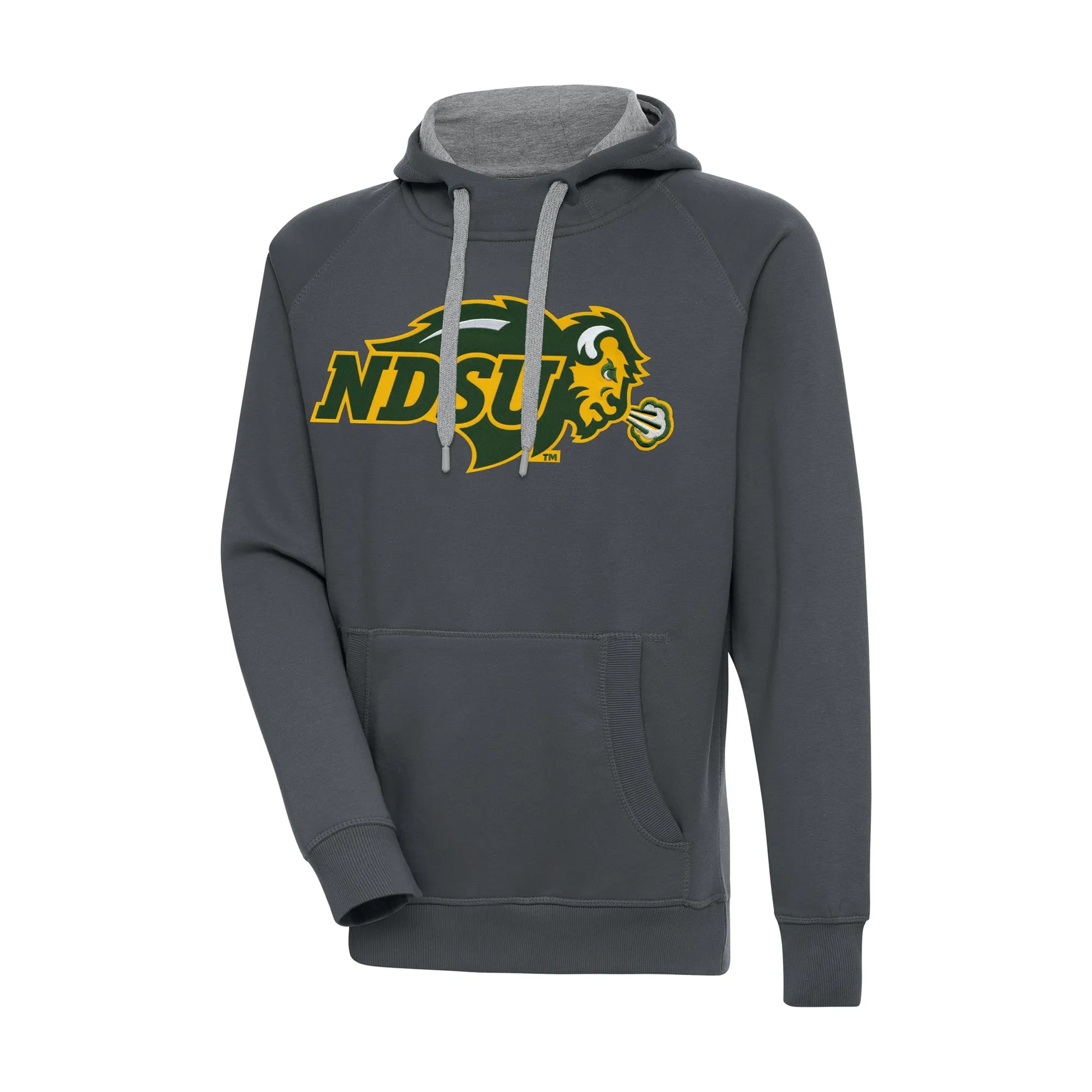 Antigua NDSU Bison Charcoal Big & Tall Victory Pullover Hoodie