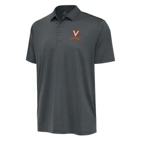 Antigua Virginia Cavaliers Pewter Ellipse Polo