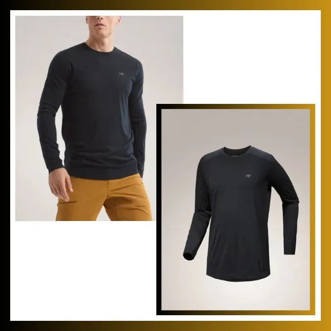 ARC'TERYX  |Wool Long Sleeves Long Sleeve T-shirt Logo Outdoor
