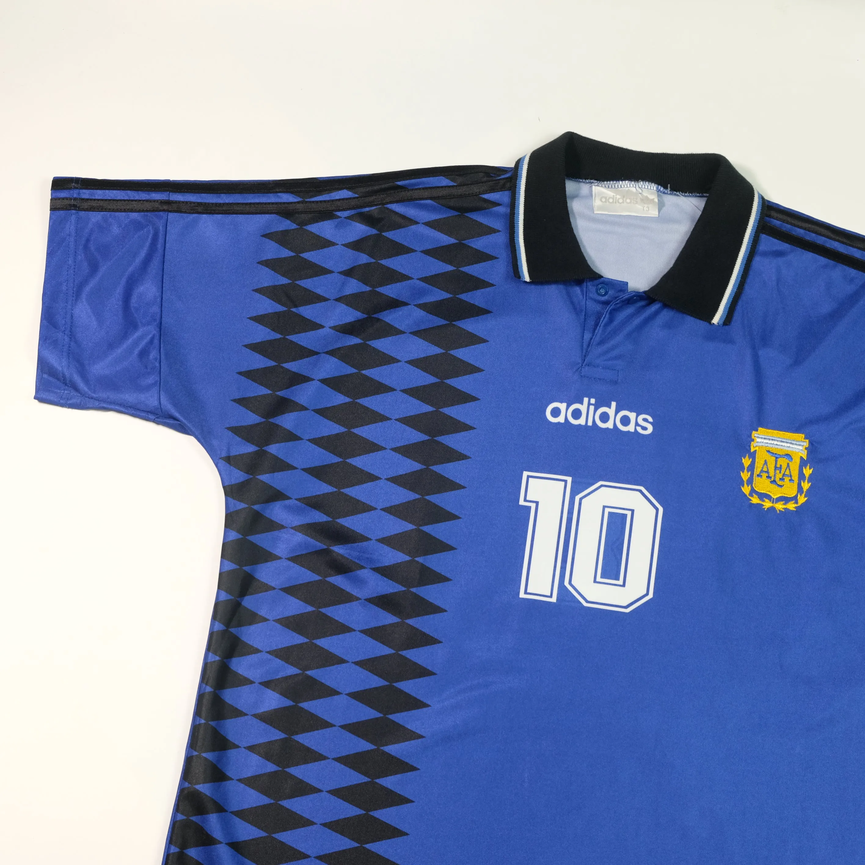 Argentina Original Maradona 10 1994 Adidas Away Football Shirt Large