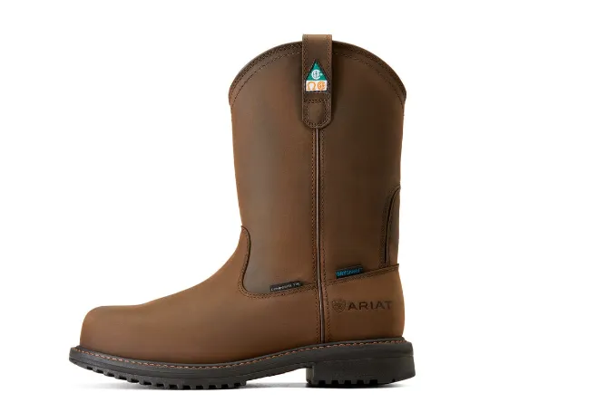 ARIAT MEN'S RIGTEK PULL ON CSA H20 COMPOSITE T0E WORK BOOT 10035988