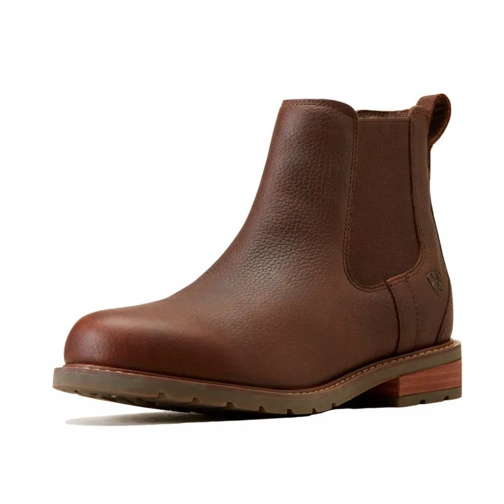 ARIAT Wexford Waterproof Men's Chelsea Boot Dark Brown & Free Boot Jack