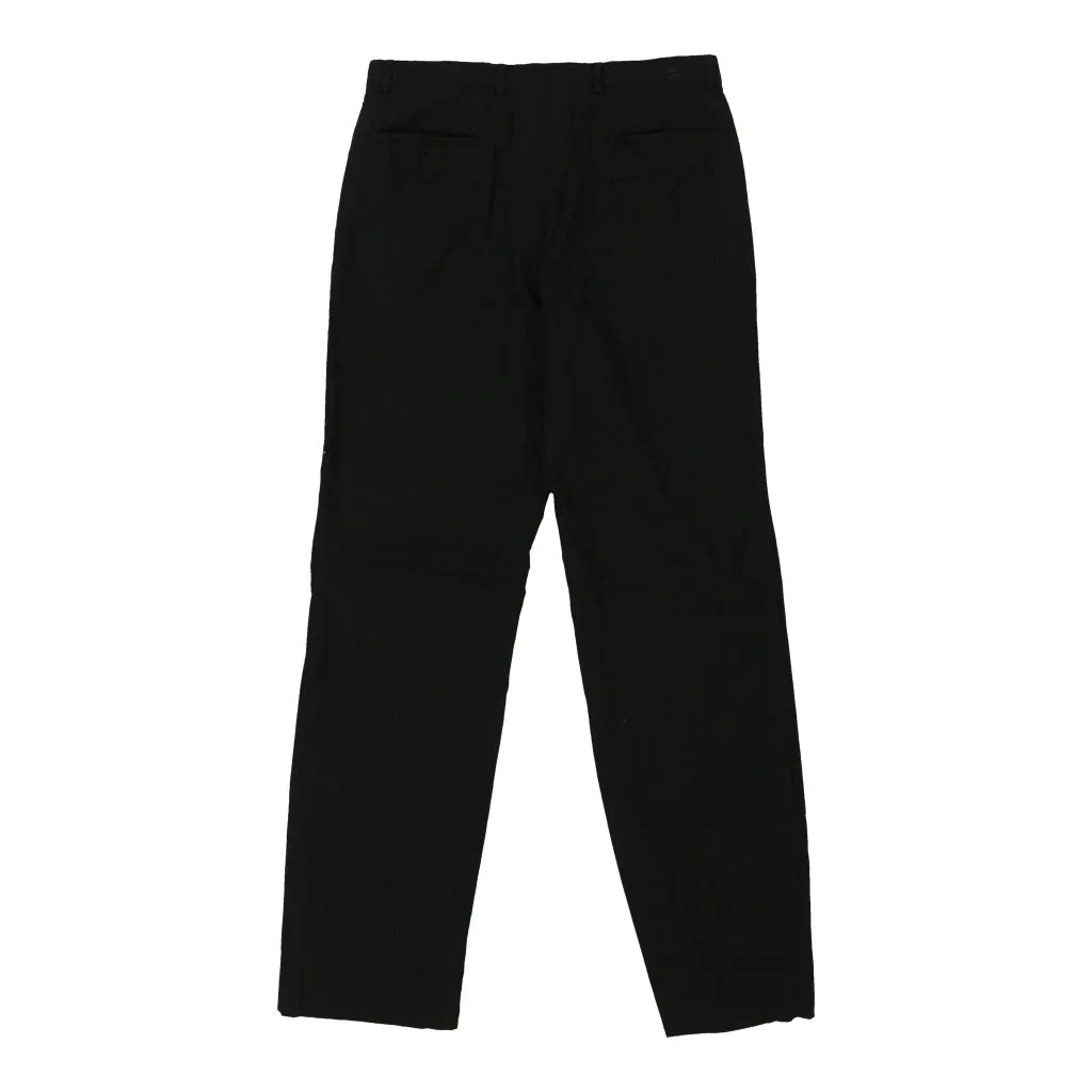 Armani Trousers - 32W 33L Black Wool Blend