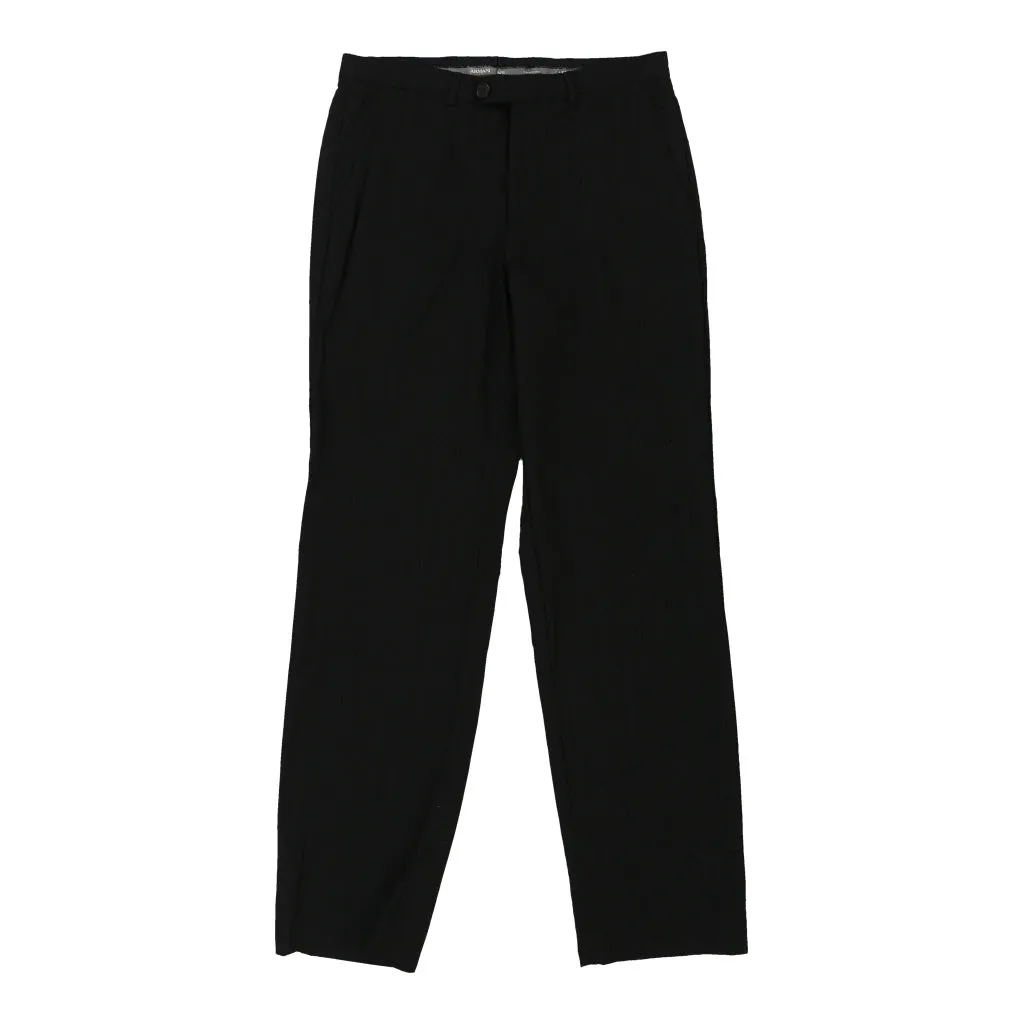 Armani Trousers - 32W 33L Black Wool Blend