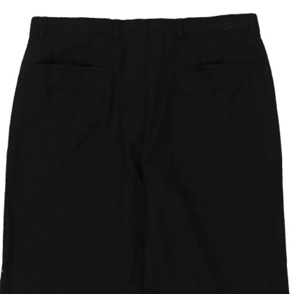 Armani Trousers - 32W 33L Black Wool Blend