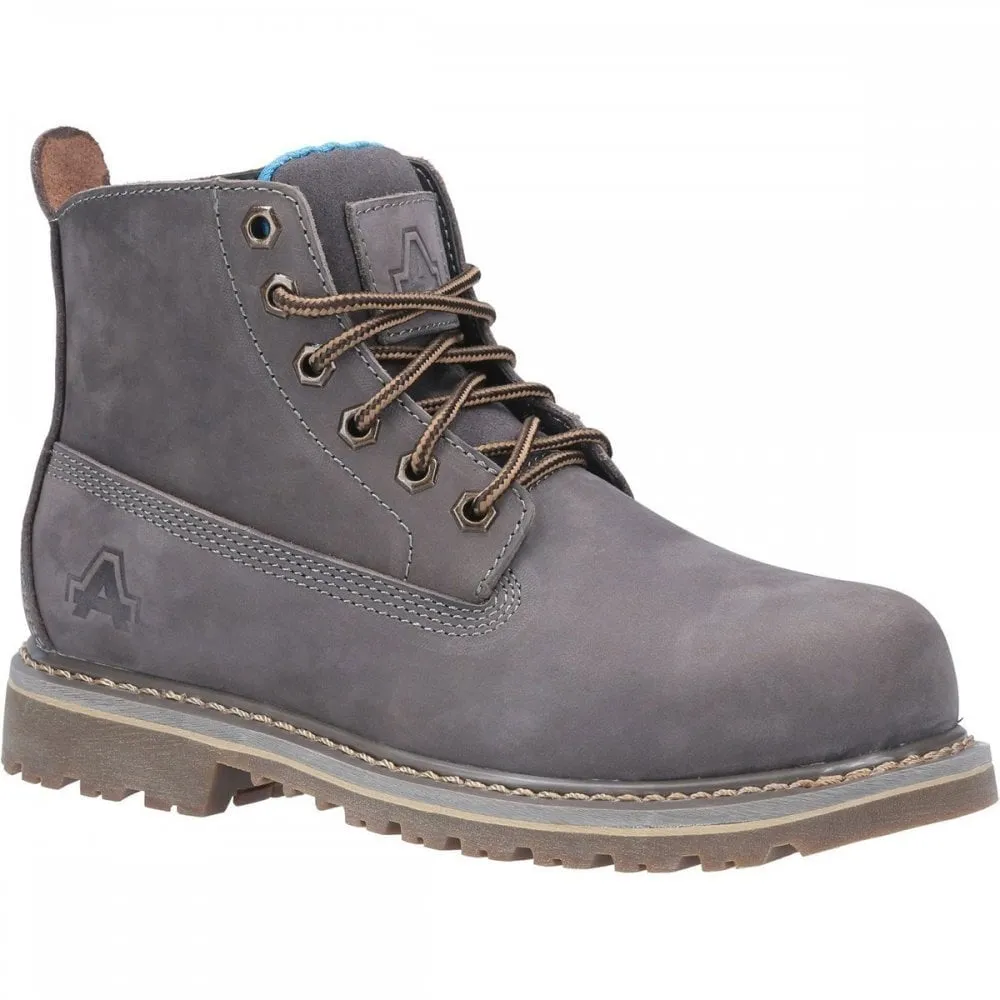 AS105 Mimi Lace Up Safety Boot Grey UK7 *One Size Only - Outlet Store*