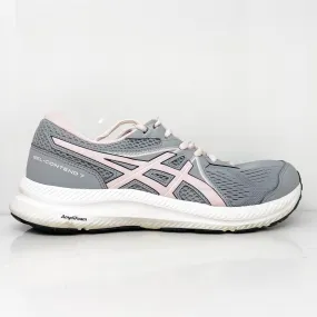 Asics Womens Gel Contend 7 1012A911 Gray Running Shoes Sneakers Size 10