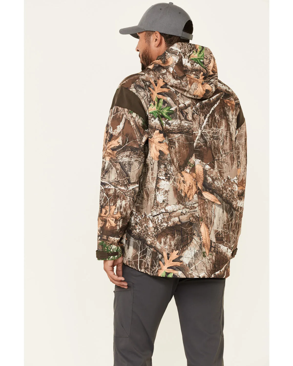 ATG by Wrangler Men's All-Terrain Camo Zip-Front Hooded Softshell Jacket