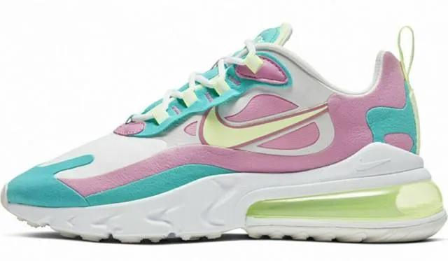 Authentic nike air max 270 react white barely volt aqua cw7015 100 women size