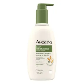 Aveeno Lotion Corporelle Hydratante Quotidienne Peau Normale  Sèche Pompe 300 ml