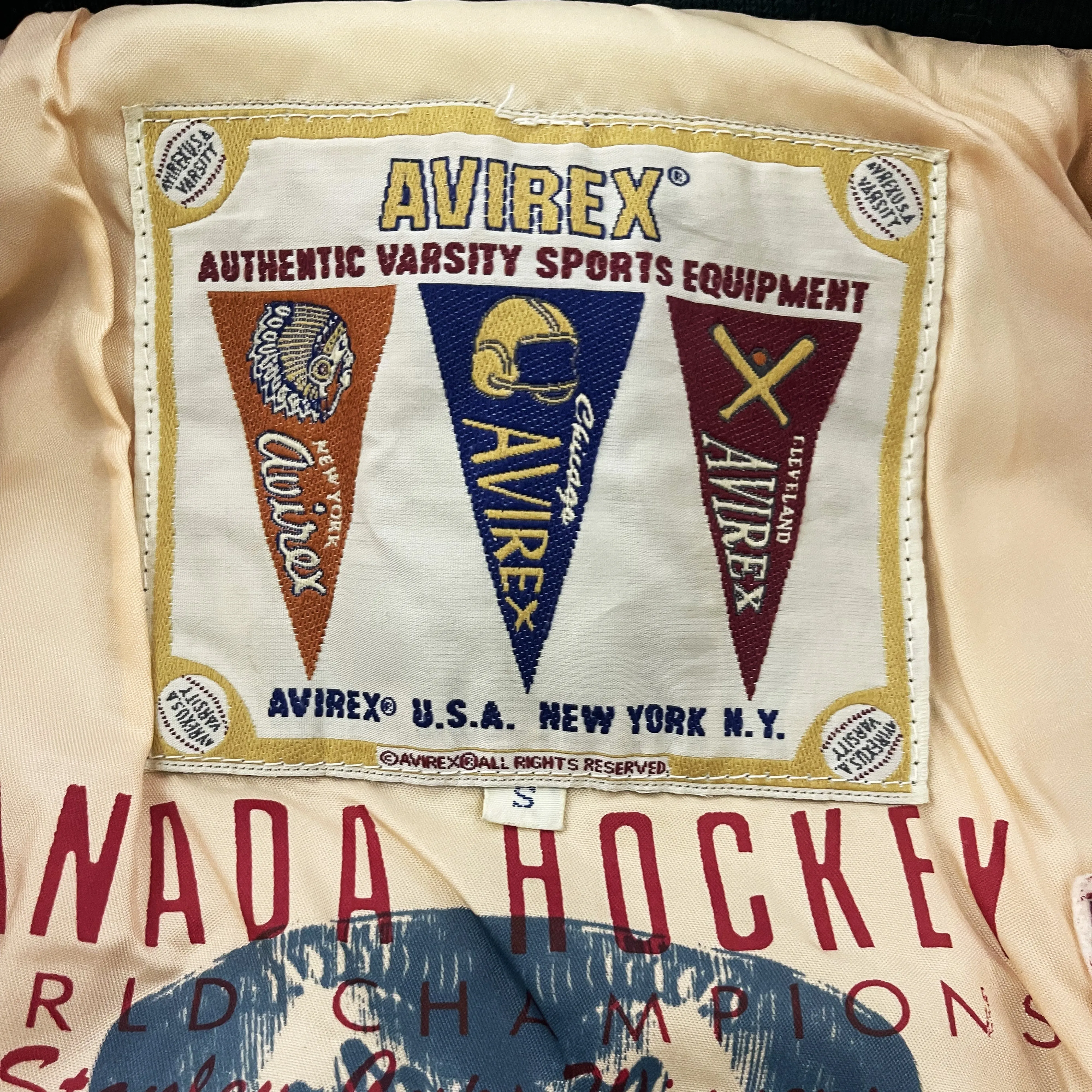 Avirex Leather Varsity Jacket