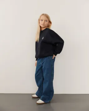 AZZISY TROUSERS - Denim blue