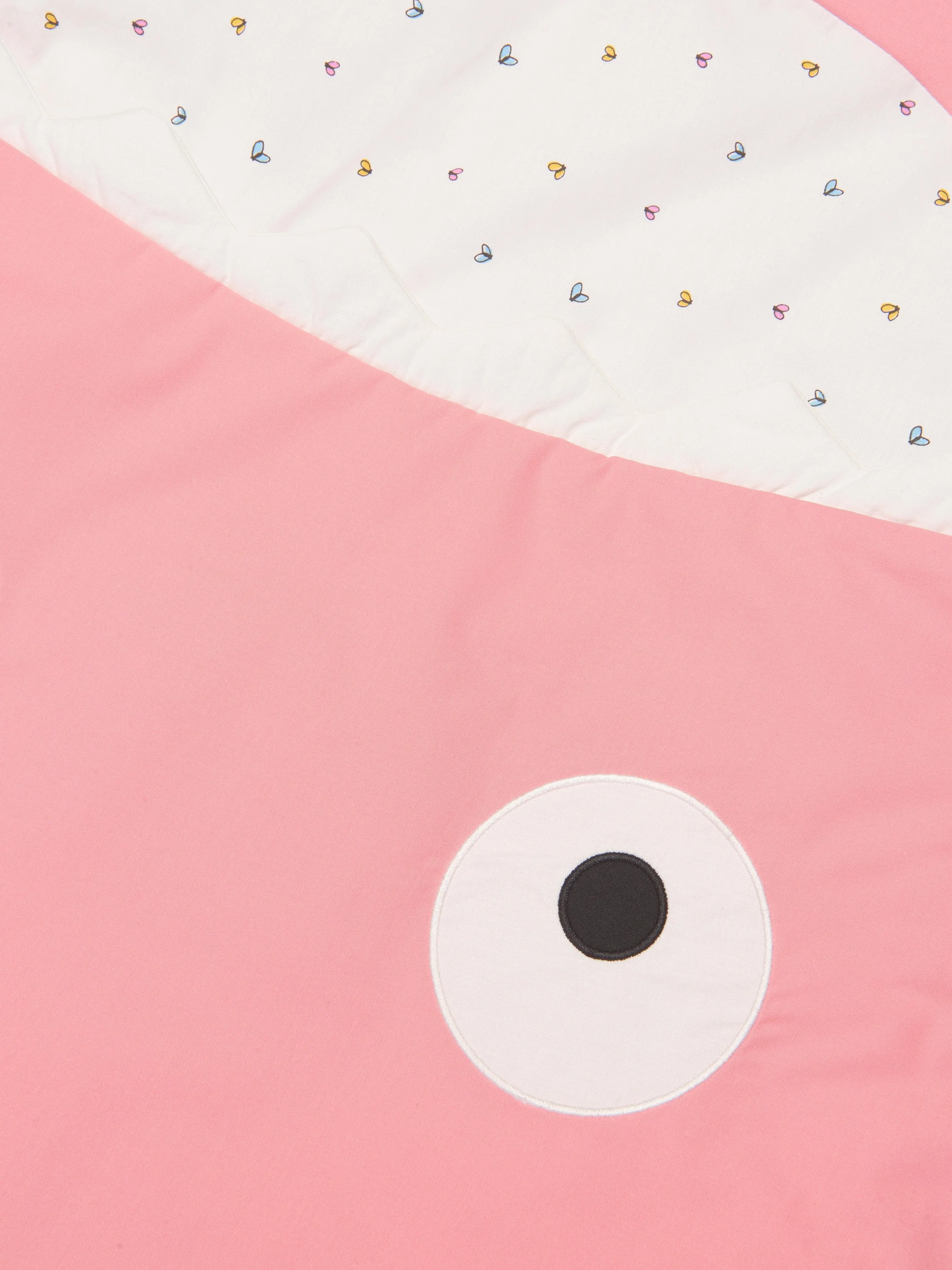 Baby Bites Baby Girls Flies Shark Sleeping Bag in Pink