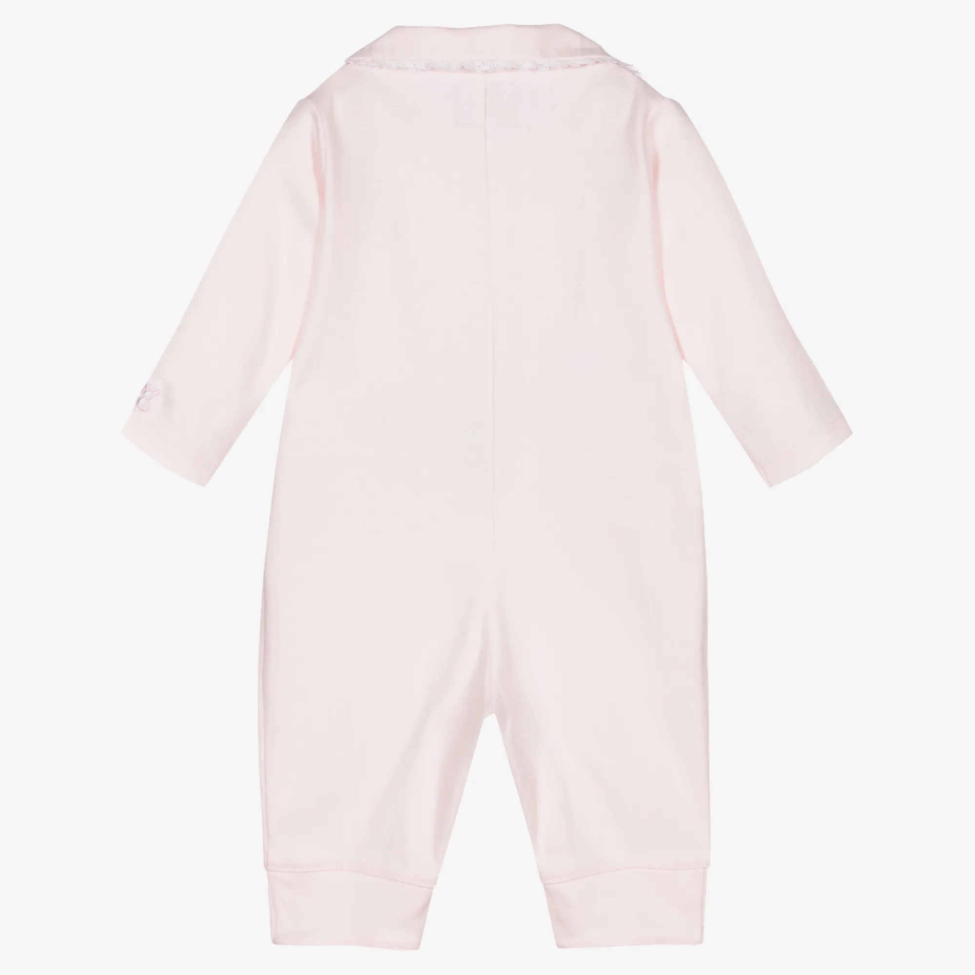 Baby Girls Pink Cotton Romper