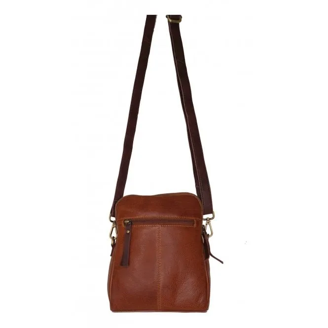 Badbury & Oak  Womens Willow Waxed Leather Small Cross Body Bag