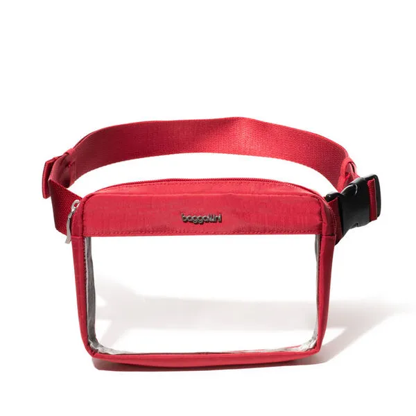 Baggallini Clear Stadium Belt Bag Sling