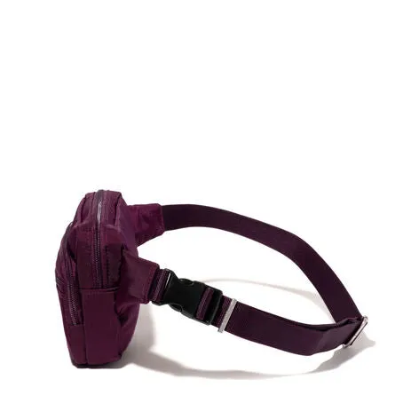 Baggallini Securtex Anti-Theft Belt Bag Sling - Mulberry