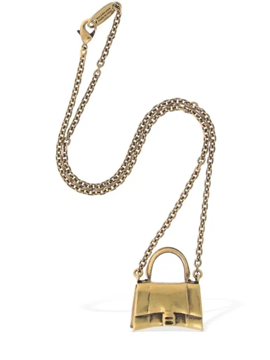 Balenciaga   Bag brass necklace 