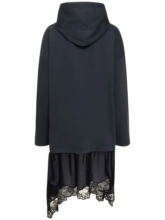 Balenciaga   Hooded hybrid cotton dress 