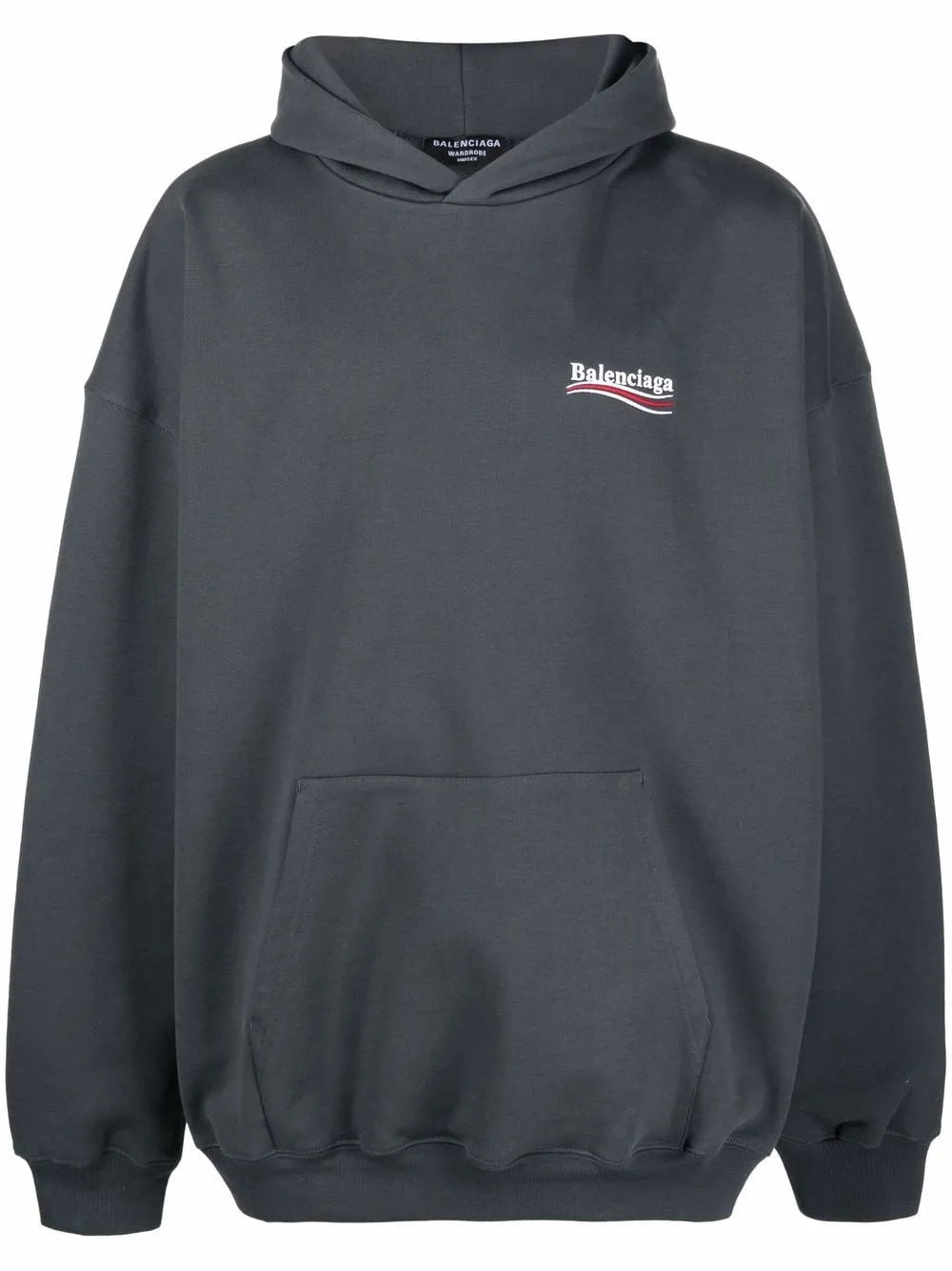 Balenciaga Large Fit logo-print hoodie