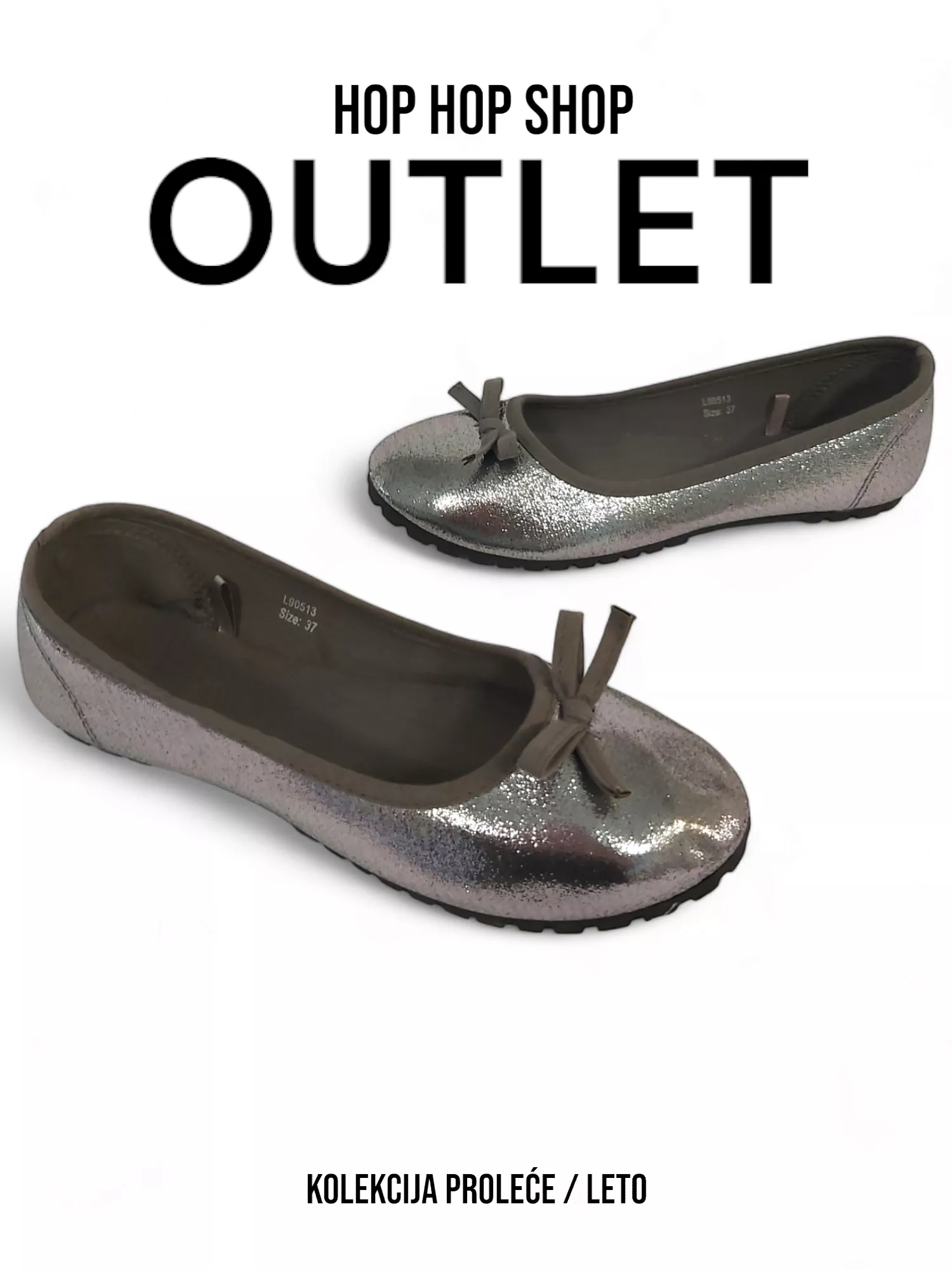 Ballerina flats L90513 - GRAFIT