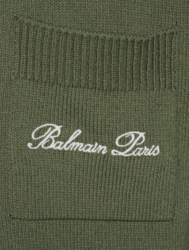 BALMAIN Cotton-Blend Polo Shirt