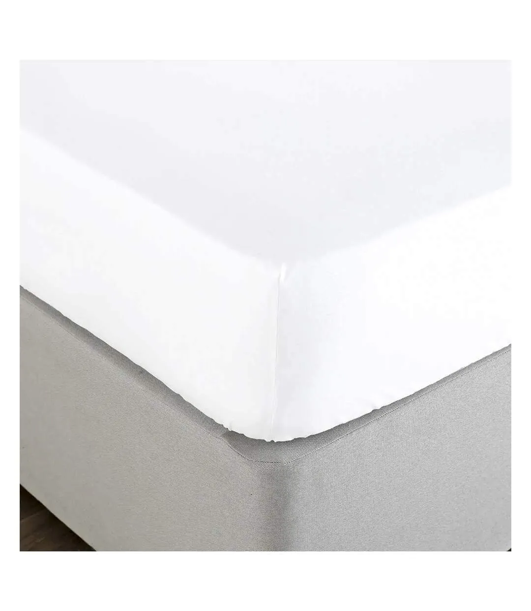 Bamboo fitted bed sheet white Paoletti