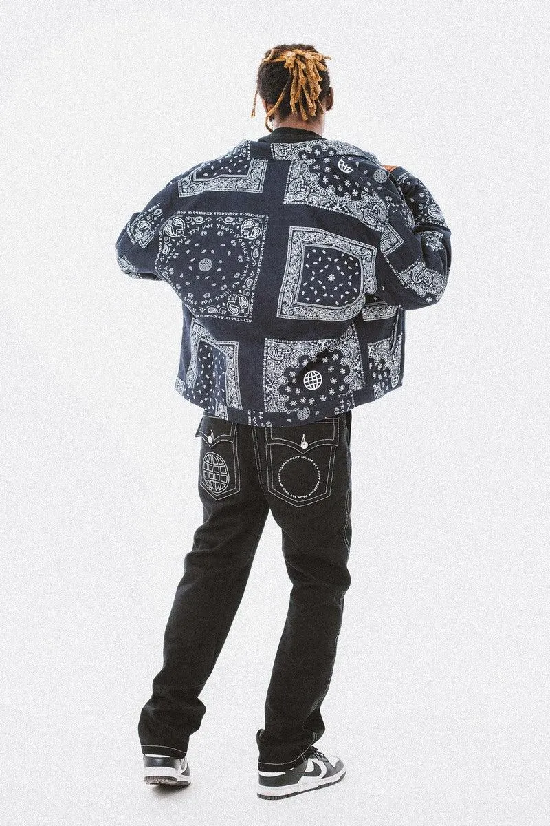 Bandana Loose Print Jacket - EU Only