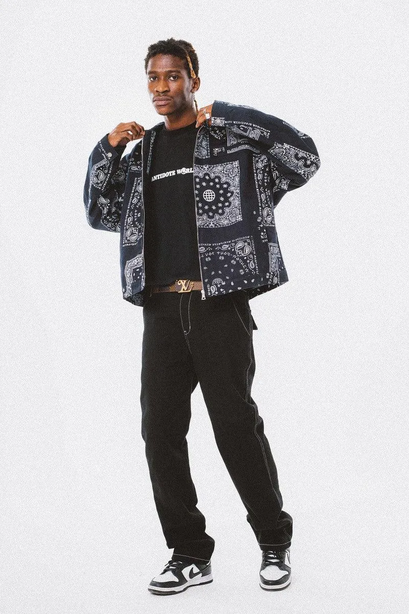 Bandana Loose Print Jacket - EU Only