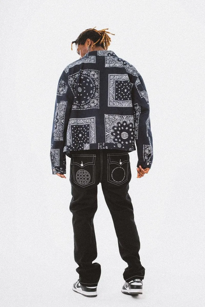 Bandana Loose Print Jacket - EU Only